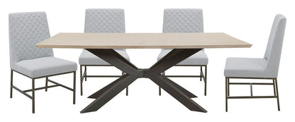 Parker House - Crossings - Monaco Dining 86 In. Rectangular Dining Table With 4 Upholstered Chairs - DMON-5PC-86REC-DDIA-ELLN view 1