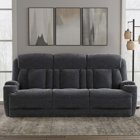 Parker House - Dalton - Lucky Charcoal Power Drop Down Console Sofa - MDAL#834PH-LCH view 2