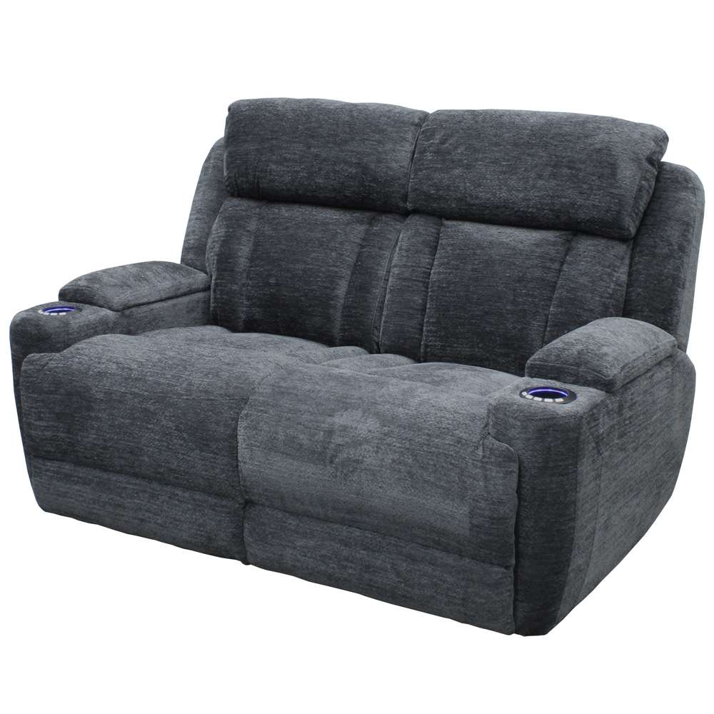 Parker House - Dalton - Lucky Charcoal Power Loveseat - MDAL#822PH-LCH view 1