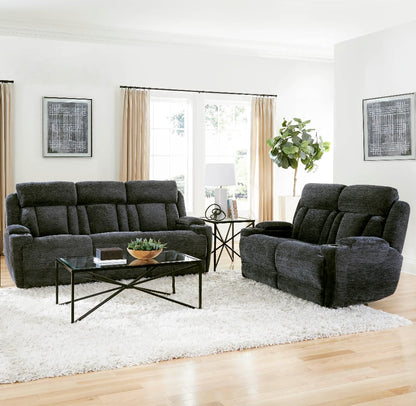Parker House - Dalton - Lucky Charcoal Power Loveseat - MDAL#822PH-LCH view 6