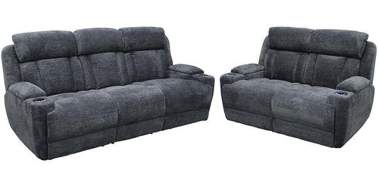 Parker House - Dalton - Lucky Charcoal Power Reclining Sofa and Loveseat - MDAL-42PH-LCH view 1