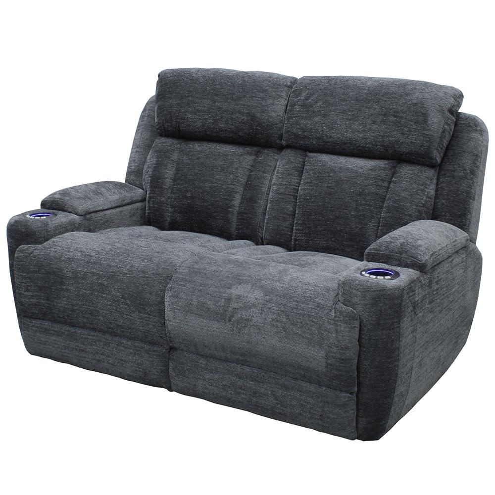 Parker House - Dalton - Lucky Charcoal Power Reclining Sofa and Loveseat - MDAL-42PH-LCH view 8