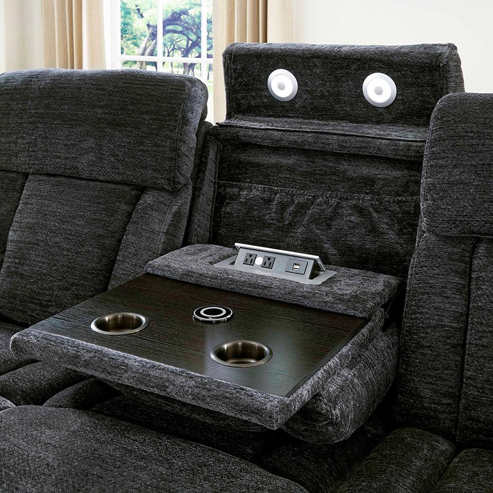 Parker House - Dalton - Lucky Charcoal Power Reclining Sofa and Loveseat - MDAL-42PH-LCH view 9