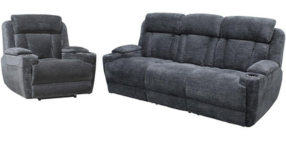 Parker House - Dalton - Lucky Charcoal Power Reclining Sofa and Recliner - MDAL-41PH-LCH view 1