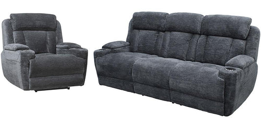Parker House - Dalton - Lucky Charcoal Power Reclining Sofa and Recliner - MDAL-41PH-LCH view 1