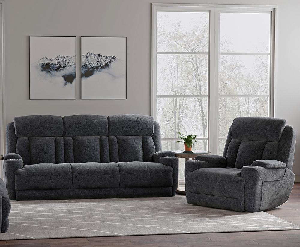 Parker House - Dalton - Lucky Charcoal Power Reclining Sofa and Recliner - MDAL-41PH-LCH view 2