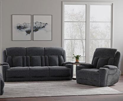 Parker House - Dalton - Lucky Charcoal Power Reclining Sofa and Recliner - MDAL-41PH-LCH view 2