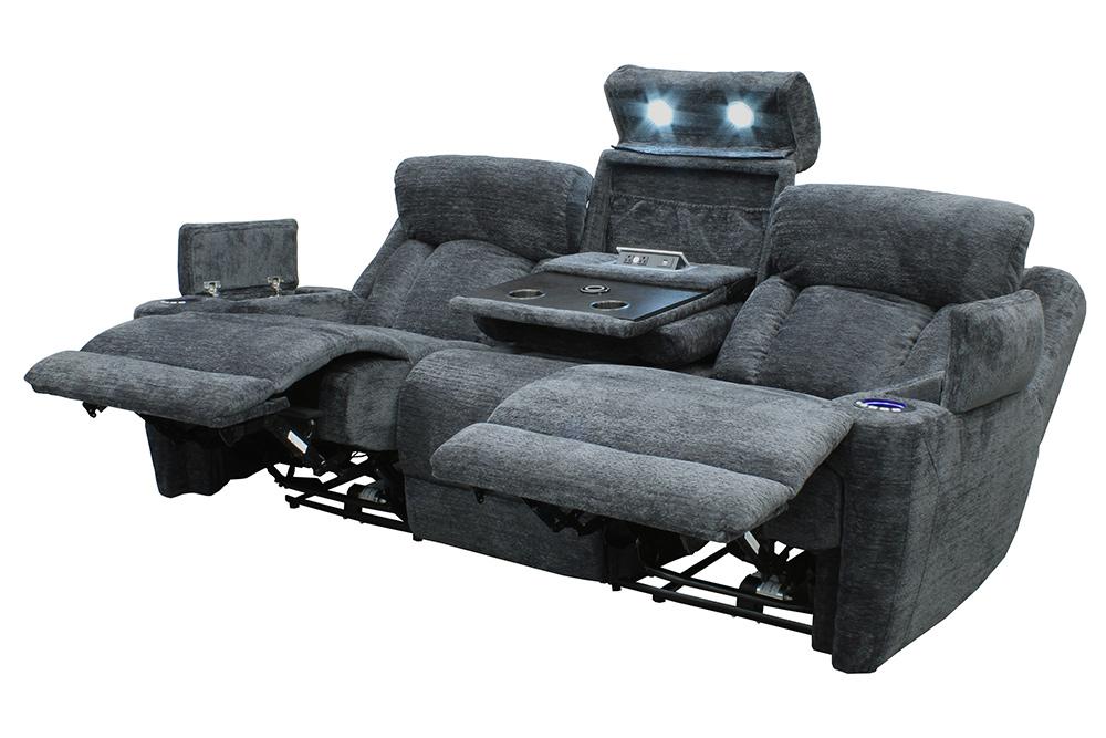 Parker House - Dalton - Lucky Charcoal Power Reclining Sofa and Recliner - MDAL-41PH-LCH view 6