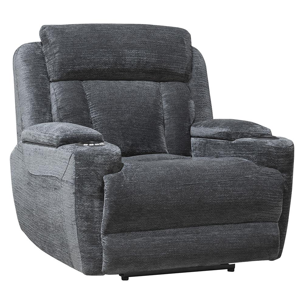 Parker House - Dalton - Lucky Charcoal Power Reclining Sofa and Recliner - MDAL-41PH-LCH view 7