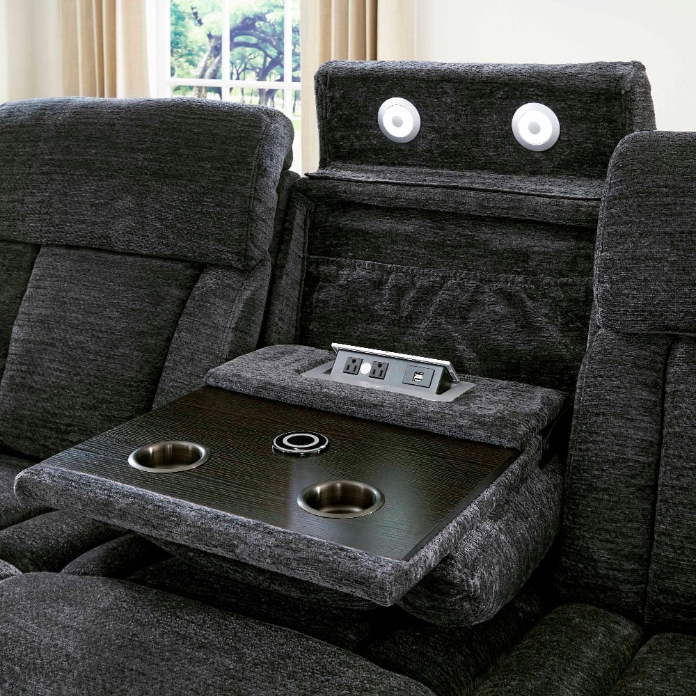 Parker House - Dalton - Lucky Charcoal Power Reclining Sofa and Two Recliners - MDAL-411PH-LCH view 11