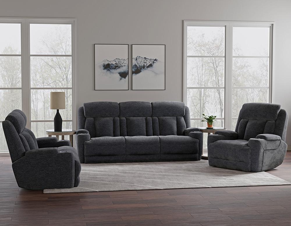Parker House - Dalton - Lucky Charcoal Power Reclining Sofa, Loveseat and Recliner - MDAL-421PH-LCH view 2