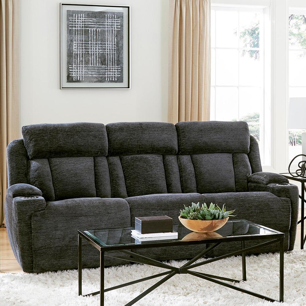 Parker House - Dalton - Lucky Charcoal Power Reclining Sofa, Loveseat and Recliner - MDAL-421PH-LCH view 5