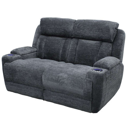 Parker House -  Dalton - Lucky Charcoal Power Reclining Sofa Loveseat and Recliner - MDAL-321PH-LCH veiw 4