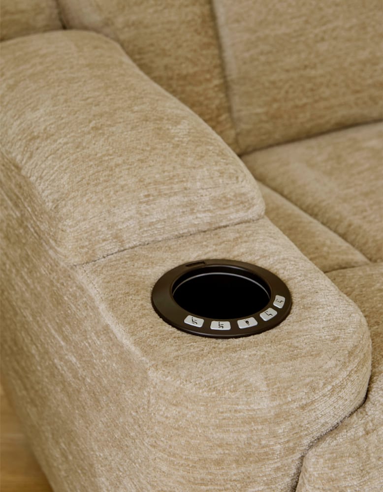 Parker House - Dalton - Lucky Fawn Power Drop Down Console Sofa - MDAL#834PH-LFA view 6