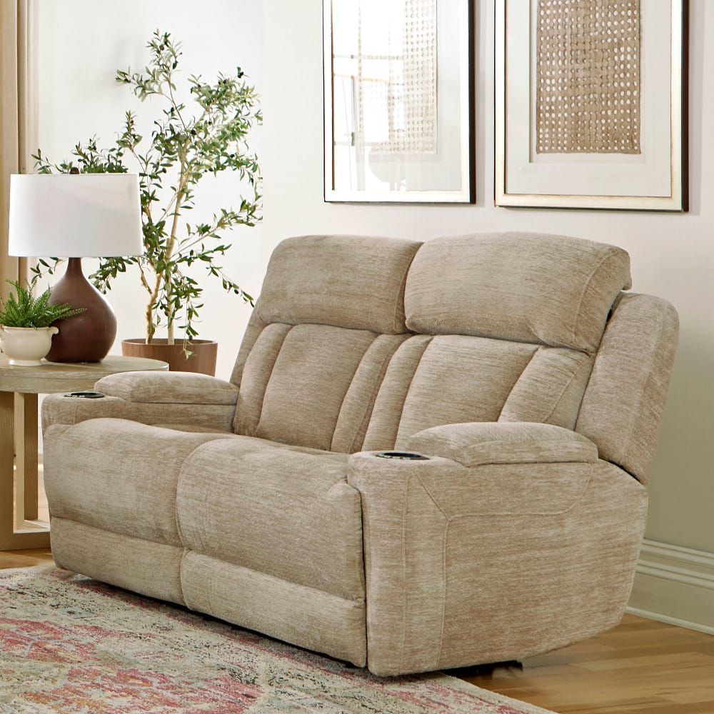 Parker House - Dalton - Lucky Fawn Power Loveseat - MDAL#822PH-LFA view 4
