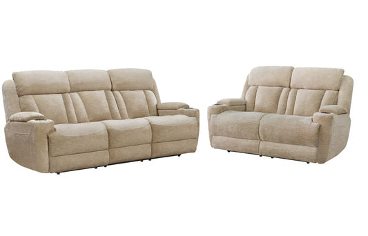 Parker House - Dalton - Lucky Fawn Power Reclining Sofa and Loveseat - MDAL-42PH-LFA view 1