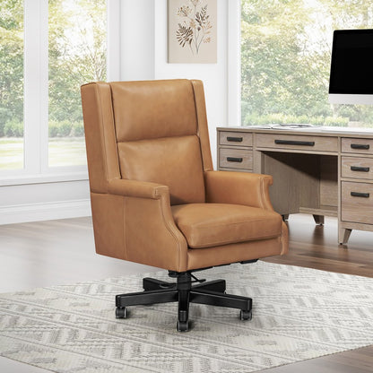 Parker House - Dc132 - Renaissance Cayanne Leather Desk Chair - Renaissance Cayanne - DC-132-RECY view 1