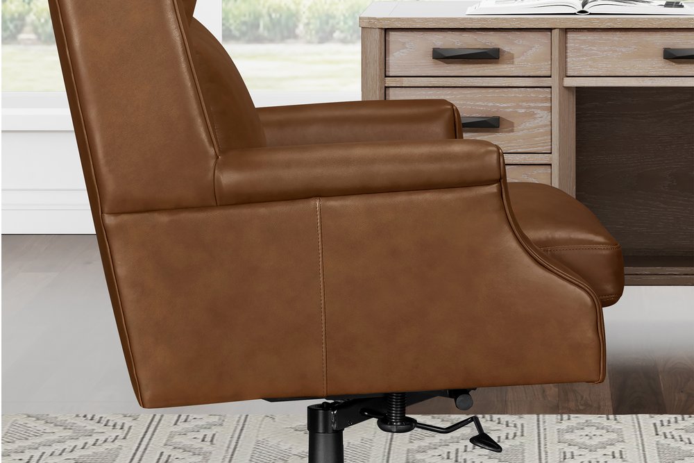 Parker House - Dc132 - Renaissance Chestnut Leather Desk Chair - Renaissance Chestnut - DC-132-RECH view 13