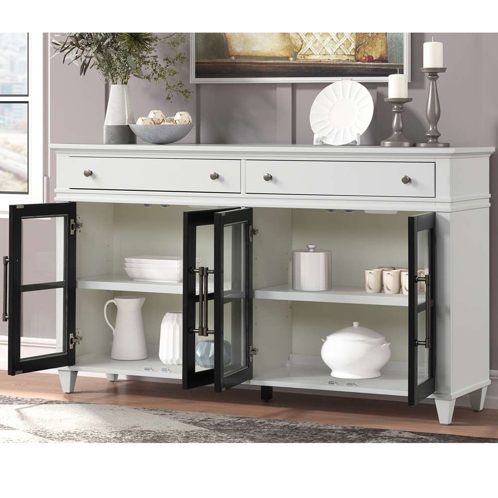 Parker House - Domino 68 in. Console with 4 doors & 2 drawers - DOM#68_CLOSEOUT veiw 3