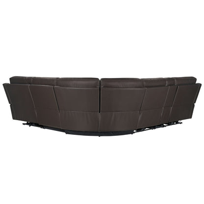Parker House - Easton - Steamboat Brown 6 Piece Zero Gravity Power Reclining Sectional with Power Adjustable Headrests - Brown - MEAS-KIT-6A-P3Z-STBR view 7