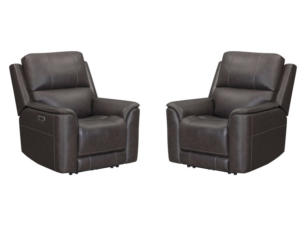 Parker House - Easton - Steamboat Brown Zero Gravity Power Recliner P3 (Set of 2) - STEAMBOAT BROWN - MEAS-KIT-812P3Z-2-STBR view 1