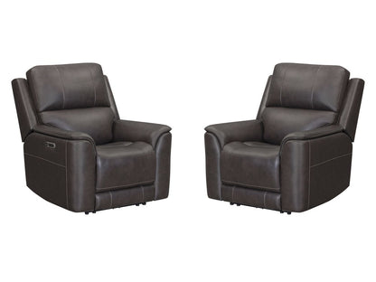 Parker House - Easton - Steamboat Brown Zero Gravity Power Recliner P3 (Set of 2) - STEAMBOAT BROWN - MEAS-KIT-812P3Z-2-STBR view 1