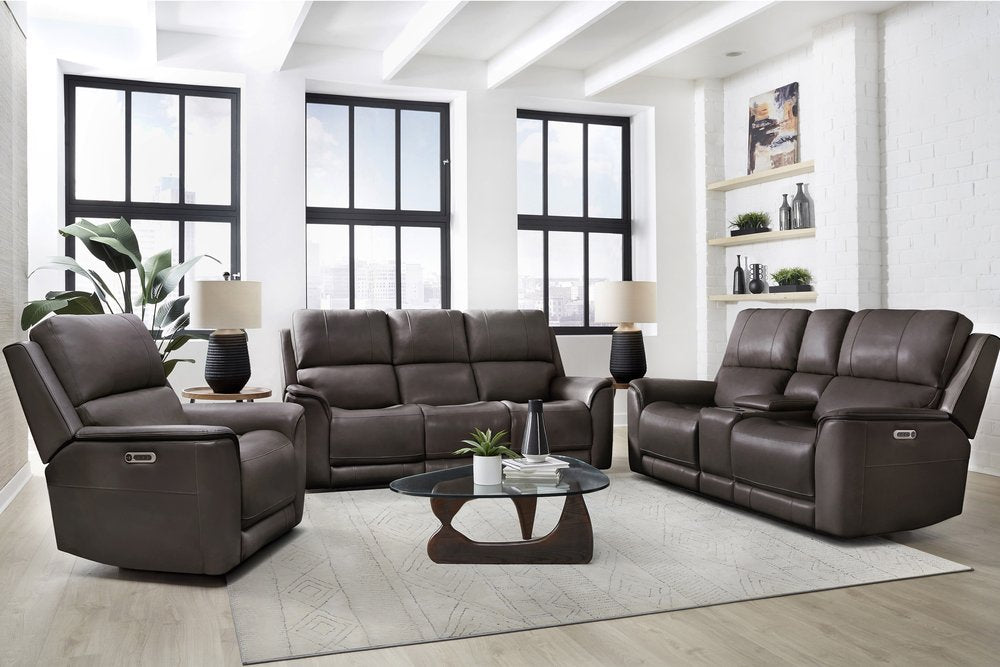 Parker House - Easton - Steamboat Brown Zero Gravity Power Recliner P3 (Set of 2) - STEAMBOAT BROWN - MEAS-KIT-812P3Z-2-STBR view 2
