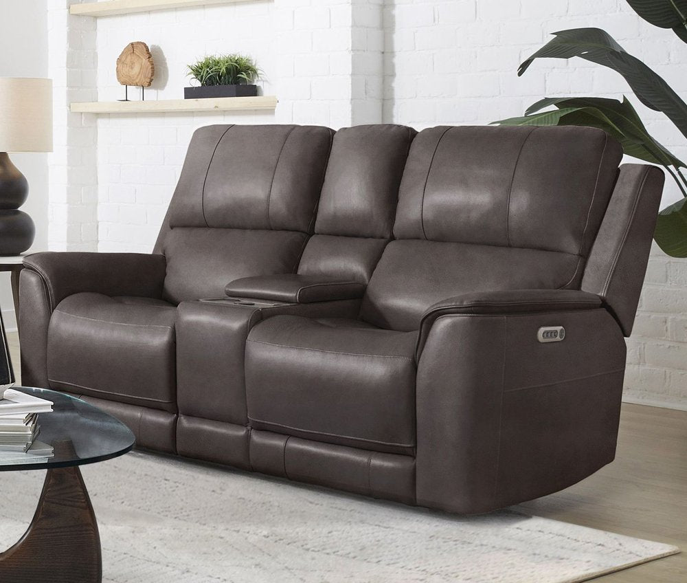 Parker House - Easton - Steamboat Brown Zero Gravity Power Reclining Tilt Console Loveseat P3 - Brown - MEAS-822CP3ZT-STBR view 1
