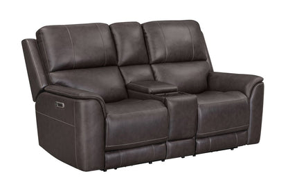 Parker House - Easton - Steamboat Brown Zero Gravity Power Reclining Tilt Console Loveseat P3 - Brown - MEAS-822CP3ZT-STBR view 2