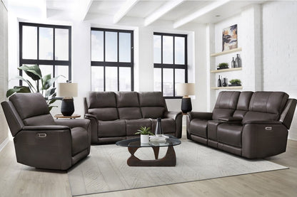 Parker House - Easton - Steamboat Brown Zero Gravity Power Reclining Tilt Console Loveseat P3 - Brown - MEAS-822CP3ZT-STBR view 3