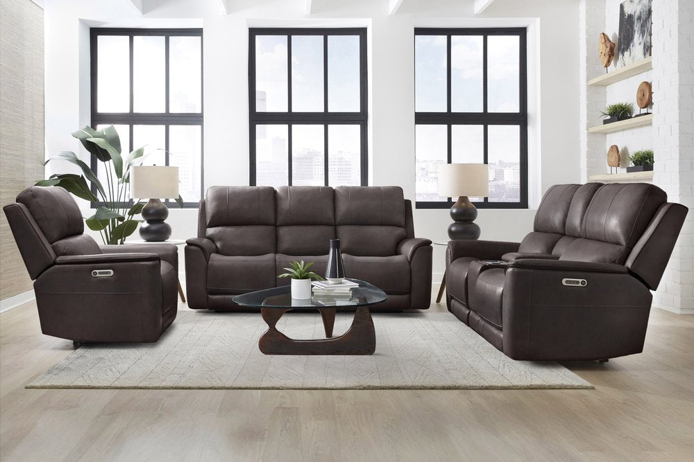 Parker House - Easton - Steamboat Brown Zero Gravity Power Reclining Tilt Console Loveseat P3 - Brown - MEAS-822CP3ZT-STBR view 4
