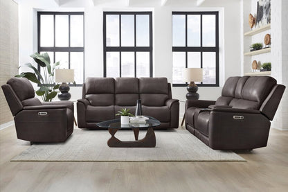 Parker House - Easton - Steamboat Brown Zero Gravity Power Reclining Tilt Console Loveseat P3 - Brown - MEAS-822CP3ZT-STBR view 4