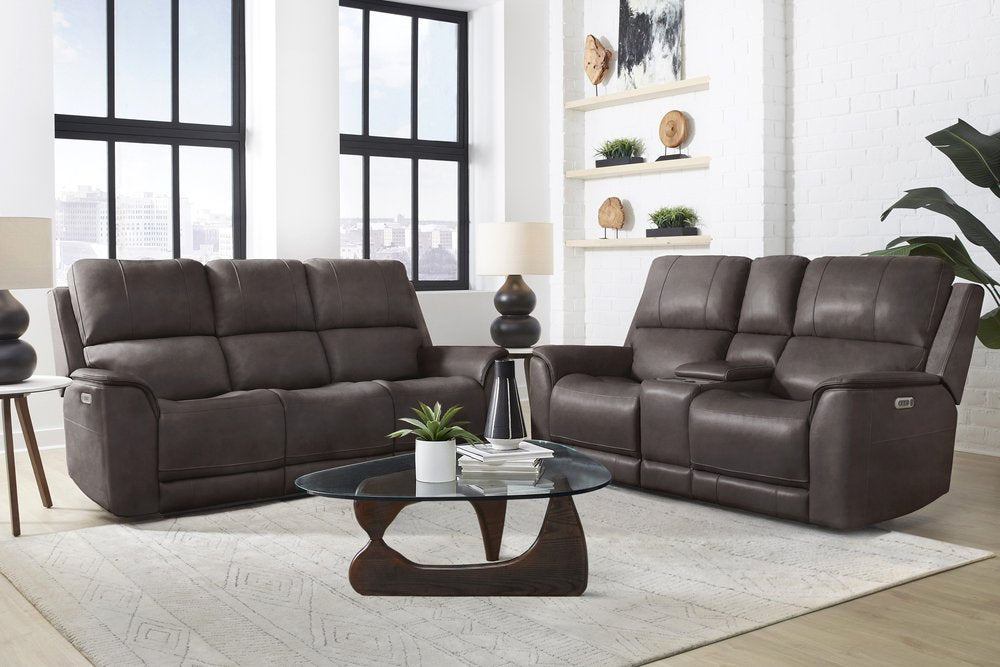 Parker House - Easton - Steamboat Brown Zero Gravity Power Reclining Tilt Console Loveseat P3 - Brown - MEAS-822CP3ZT-STBR view 6