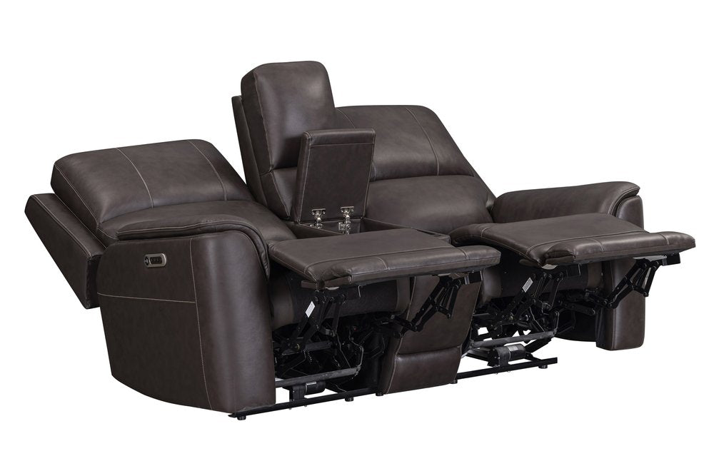 Parker House - Easton - Steamboat Brown Zero Gravity Power Reclining Tilt Console Loveseat P3 - Brown - MEAS-822CP3ZT-STBR view 11
