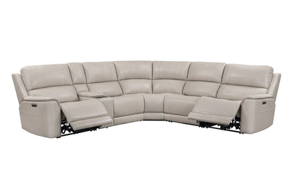 Parker House - Easton - Steamboat Quartz 6 Piece Zero Gravity Power Reclining Sectional with Power Adjustable Headrests - Beige - MEAS-KIT-6A-P3Z-STQZ view 1