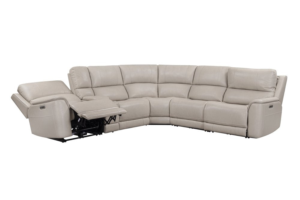 Parker House - Easton - Steamboat Quartz 6 Piece Zero Gravity Power Reclining Sectional with Power Adjustable Headrests - Beige - MEAS-KIT-6A-P3Z-STQZ view 7