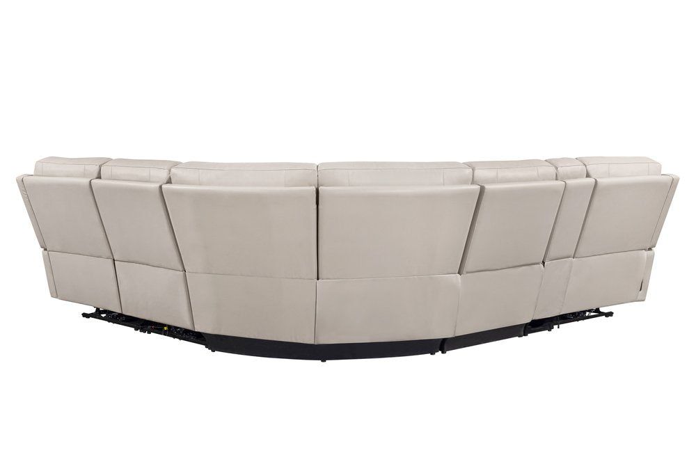 Parker House - Easton - Steamboat Quartz 6 Piece Zero Gravity Power Reclining Sectional with Power Adjustable Headrests - Beige - MEAS-KIT-6A-P3Z-STQZ view 10