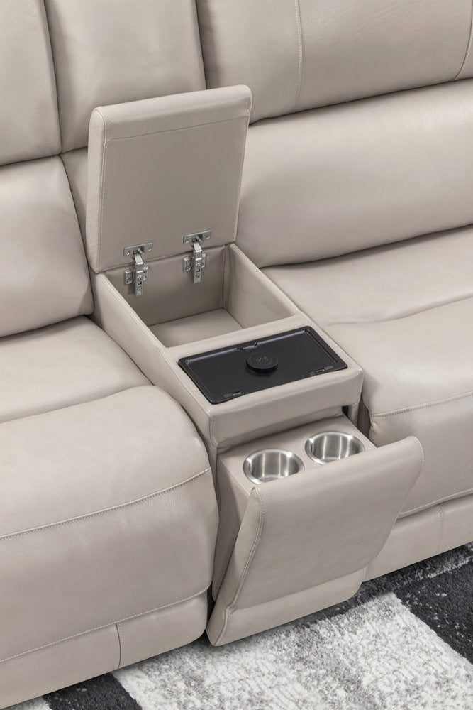 Parker House - Easton - Steamboat Quartz 6 Piece Zero Gravity Power Reclining Sectional with Power Adjustable Headrests - Beige - MEAS-KIT-6A-P3Z-STQZ view 11