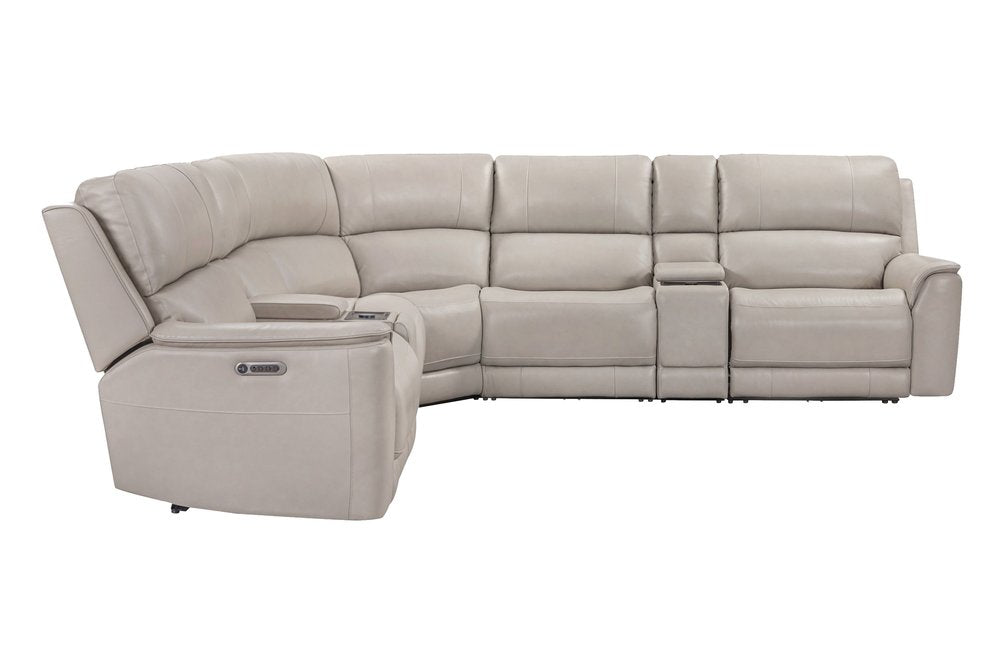 Parker House - Easton - Steamboat Quartz 7 Piece Zero Gravity Power Reclining Sectional with Power Adjustable Headrests - Beige - MEAS-KIT-7A-P3Z-STQZ view 4