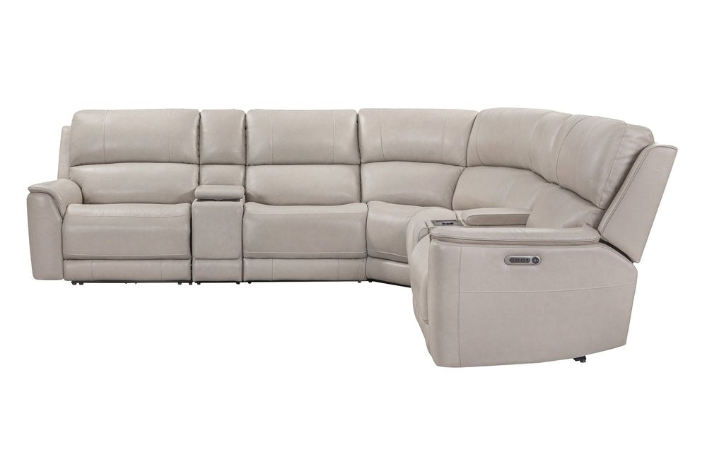 Parker House - Easton - Steamboat Quartz 7 Piece Zero Gravity Power Reclining Sectional with Power Adjustable Headrests - Beige - MEAS-KIT-7A-P3Z-STQZ view 5