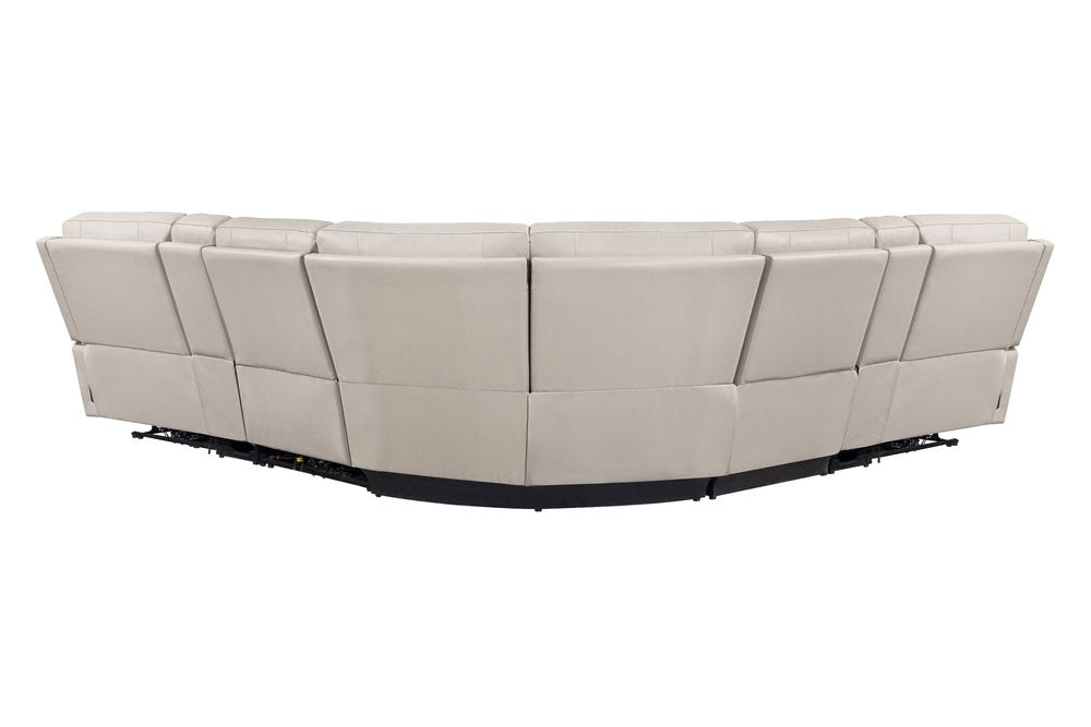 Parker House - Easton - Steamboat Quartz 7 Piece Zero Gravity Power Reclining Sectional with Power Adjustable Headrests - Beige - MEAS-KIT-7A-P3Z-STQZ view 6