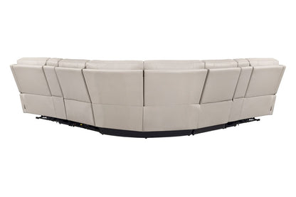Parker House - Easton - Steamboat Quartz 7 Piece Zero Gravity Power Reclining Sectional with Power Adjustable Headrests - Beige - MEAS-KIT-7A-P3Z-STQZ view 6