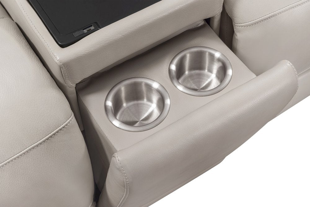 Parker House - Easton - Steamboat Quartz 7 Piece Zero Gravity Power Reclining Sectional with Power Adjustable Headrests - Beige - MEAS-KIT-7A-P3Z-STQZ view 10