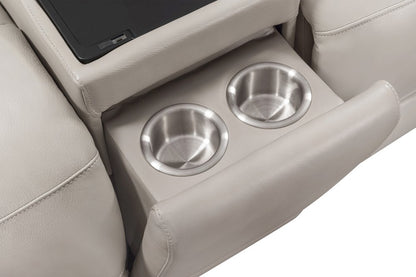 Parker House - Easton - Steamboat Quartz 7 Piece Zero Gravity Power Reclining Sectional with Power Adjustable Headrests - Beige - MEAS-KIT-7A-P3Z-STQZ view 10