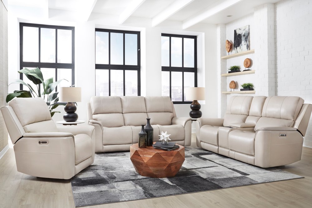 Parker House - Easton - Steamboat Quartz Zero Gravity Power Reclining Tilt Console Loveseat P3 - Beige - MEAS-822CP3ZT-STQZ view 3