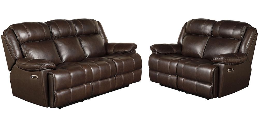 Parker House - Eclipse - Florence Brown Power Reclining Sofa and Loveseat - MECL-32PH-FBR view 1