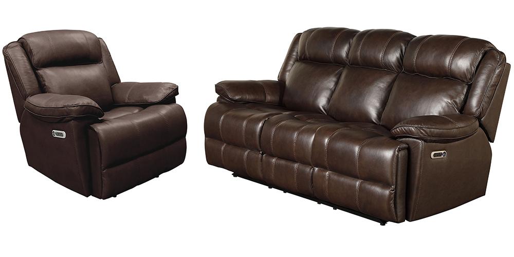 Parker House - Eclipse - Florence Brown Power Reclining Sofa and Recliner - MECL-31PH-FBR view 1