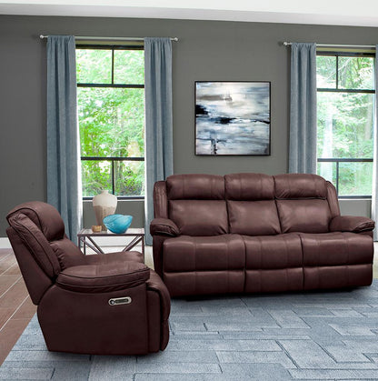 Parker House - Eclipse - Florence Brown Power Reclining Sofa and Recliner - MECL-31PH-FBR view 2