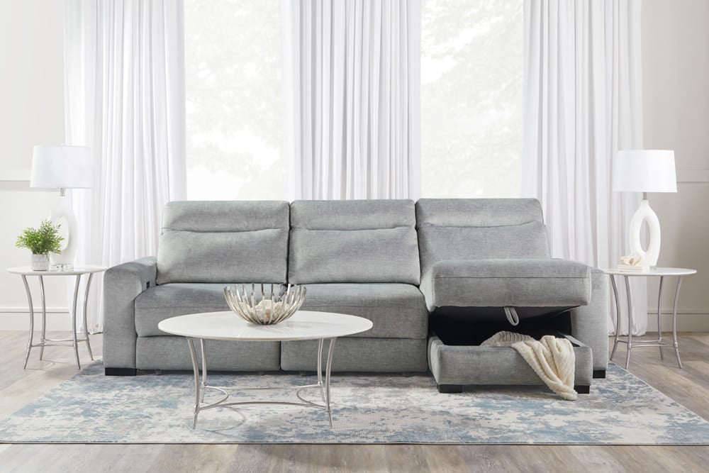 Parker House -  Elliot - Sterling 3 Piece Modular Lift Top Storage Sectional - MELL-PACK3A-STRL view 5