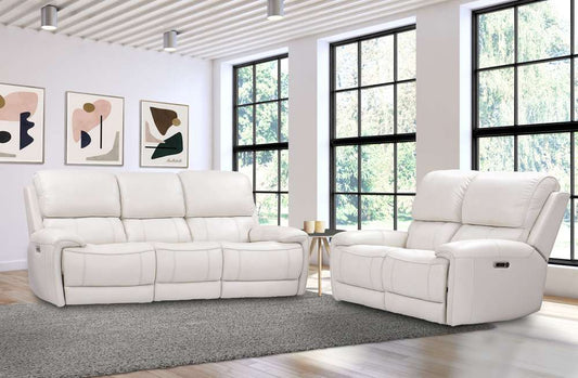 Parker House - Empire - Verona Ivory Power Reclining Sofa Loveseat and Recliner - MEMP-321PH-VIV veiw 1